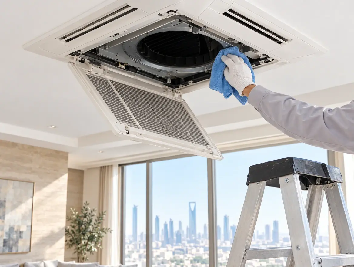 Illustrative image for Concealed AC cleaning