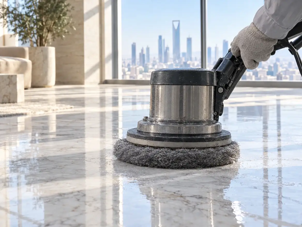 Illustrative image for Crystallisation marble polishing