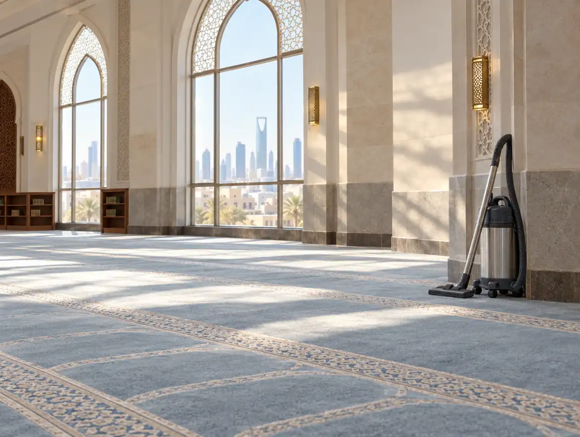 صورة توضيحية لخدمة تنظيف المساجد